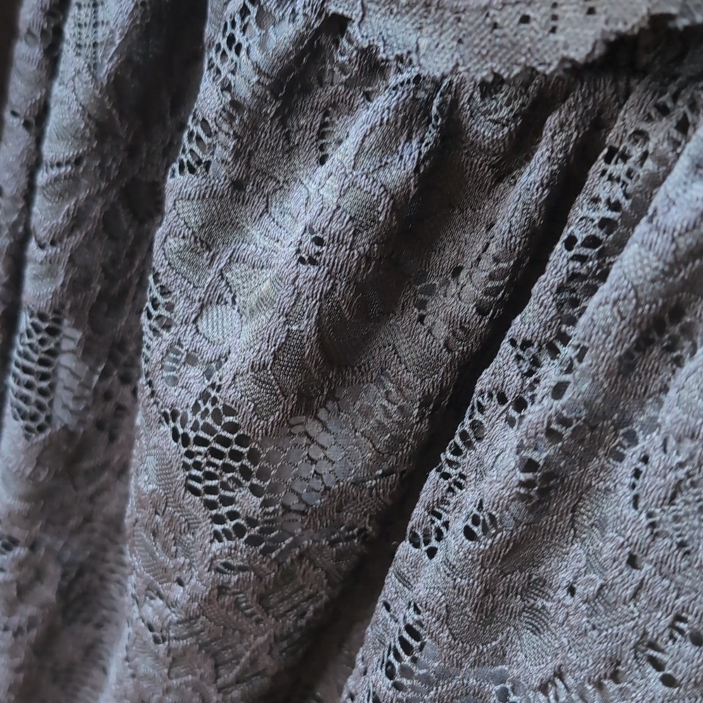 Chic Soul Women's Size 3X Off Shoulder Black Lace Fully Lined Boho Maxi Dress - Picture 13 of 13